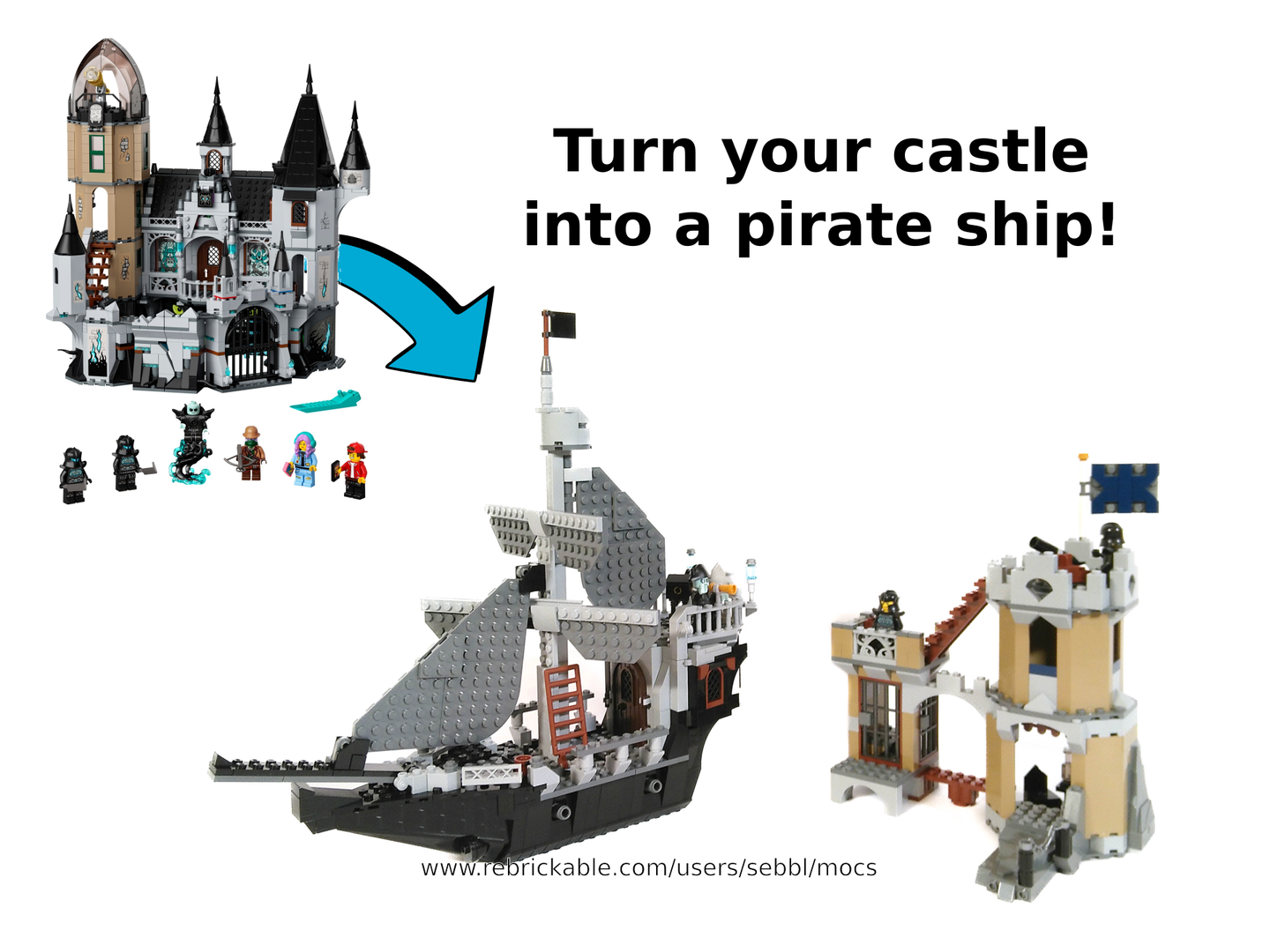 70437: Pirate Ship and Imperial Outpost alternate build