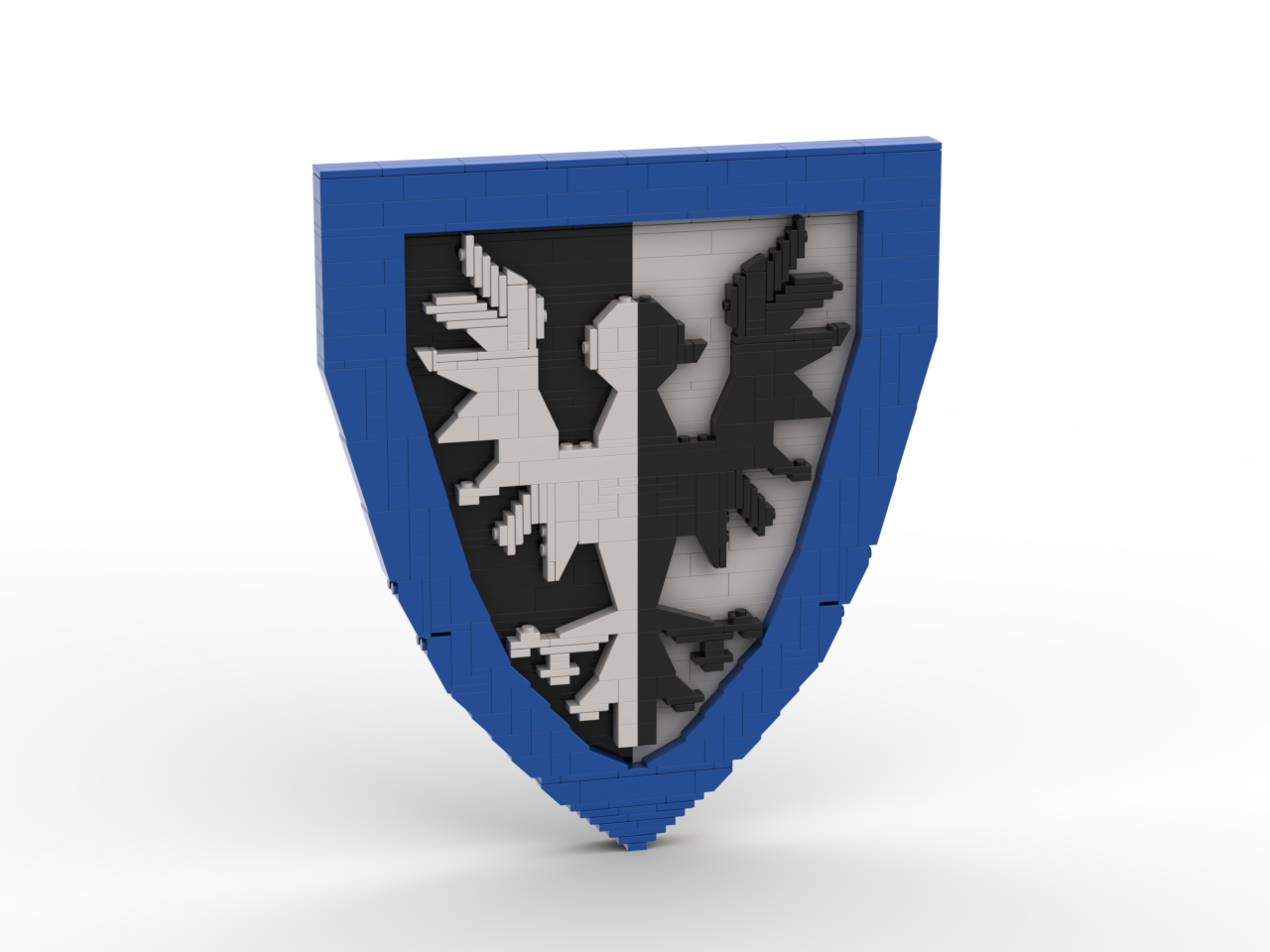 Brick-Built Black Falcon Shield