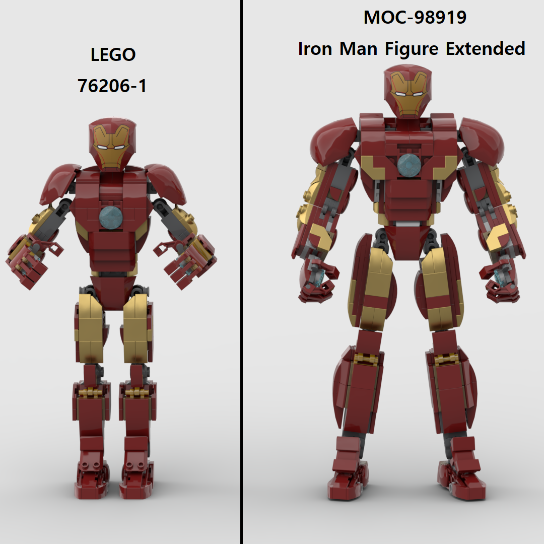 76206 Iron Man Figure extended MOD