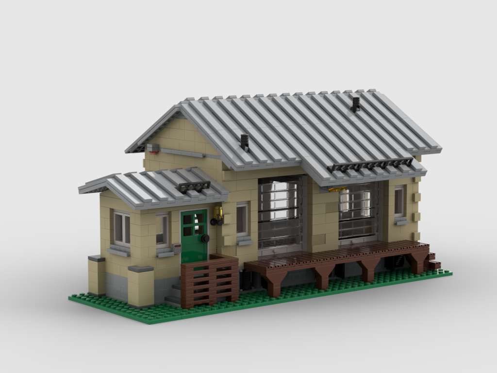 Railway shed - Eisenbahn Güterschuppen