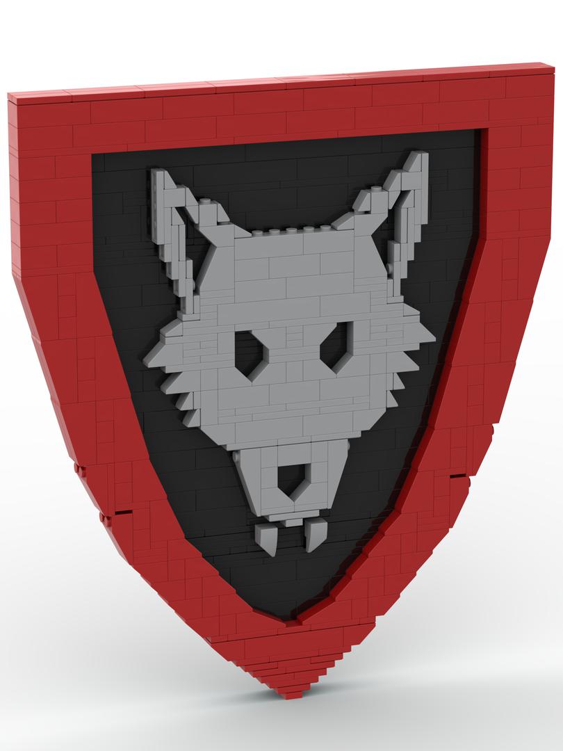 Brick-Built Wolfpack Shield