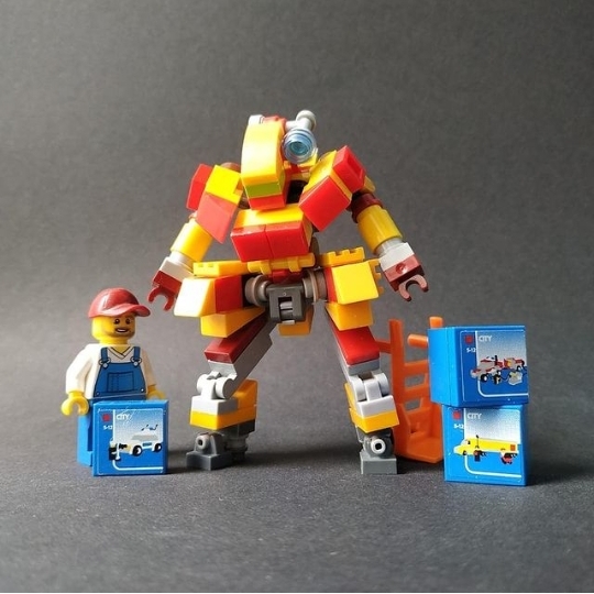 lego mini robot for werehouses