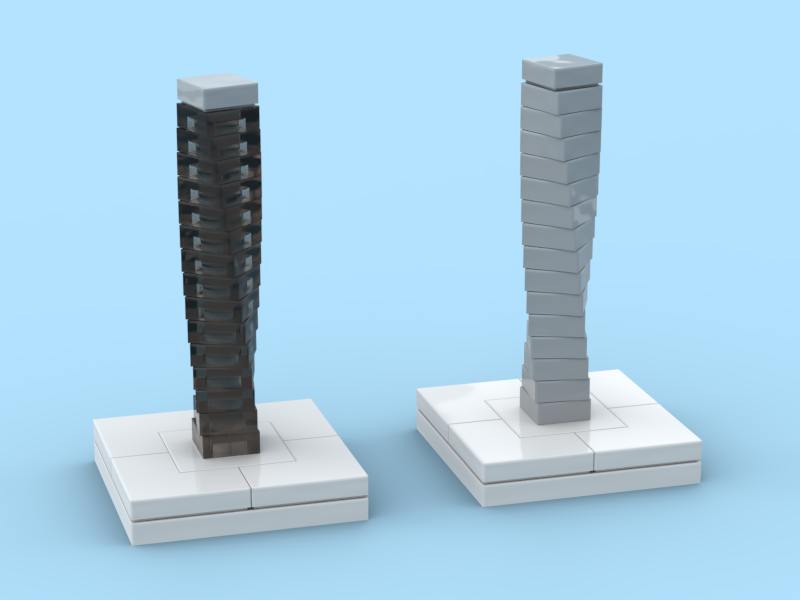 21045 - Infinity Tower Dubai alternate build
