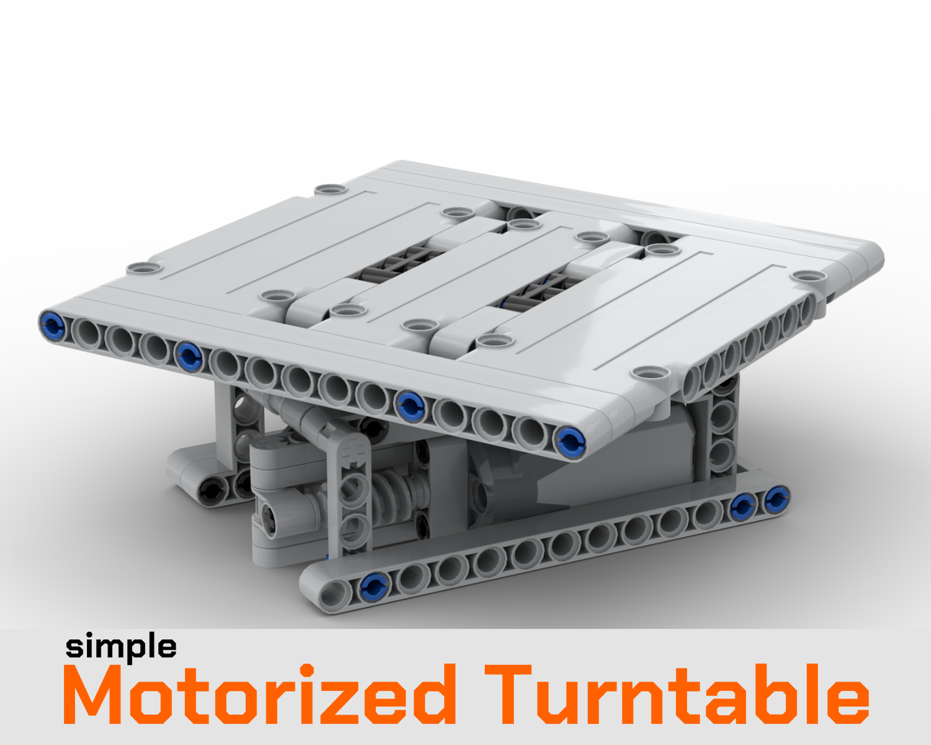 Simple motorized turntable