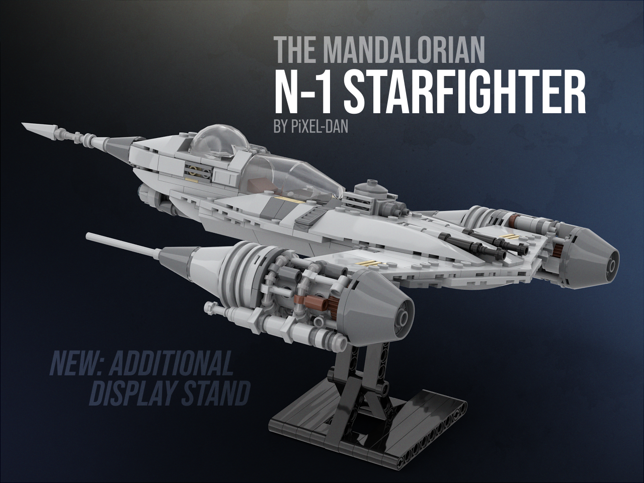 PiXEL-DANs DIN DJARINs CUSTOM MODIFIED N-1 Starfighter WIZARD Playset + FREE 2023 DROID UPDATE