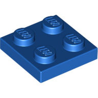 Lego 4x Platte 1x2 3023 transparent blau et168