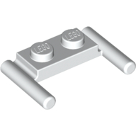 Plate Special 1 x 2 with Handles [Flat Ends / Low Attachment]
