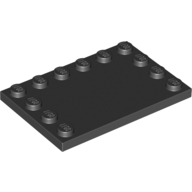 Image of part Plate Special 4 x 6 with Studs on 3 Edges