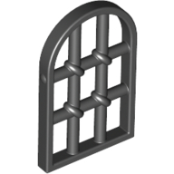 Window 1 x 2 x 2 & 2/3 Pane Twisted Bar with Rounded Top