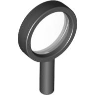 Equipment Magnifying Glass with Thin Frame, Hollow Handle, Trans-Clear Lens