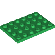 Lego 4x Platte 1x2 3023 transparent blau et168