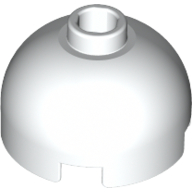 Brick Round 2 x 2 Dome Top - Hollow Stud with Bottom Axle Holder x Shape + Orientation