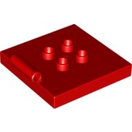 Duplo Plate 4 x 4 with 4 Center Studs and Hinge