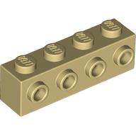 Image of part Brick Special 1 x 4 with 4 Studs on One Side