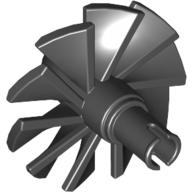 Jet Engine Fan with 10 Blades and Technic Pin