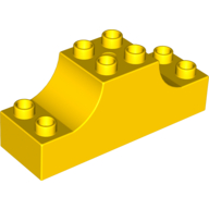 Duplo Brick 2 x 6 x 2 with Curved Ends