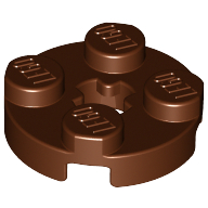 Image of part Plate Round 2 x 2 with Axle Hole Type 1 (+ Opening)