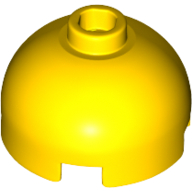 Image of part Brick Round 2 x 2 Dome Top - Hollow Stud with Bottom Axle Holder x Shape + Orientation
