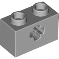Technic Brick 1 x 2 with Axle Hole Type 1 [+ Opening] and Bottom Pin