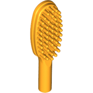x1 NEW Lego Minifig Hairbrush Bright Light Orange w/  Short Handle 10mm