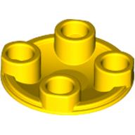 Plate Round 2 x 2 with Rounded Bottom [Boat Stud]