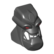 Minifig Head Special, Bionicle Piraka Reidak with Eyes and Teeth Print