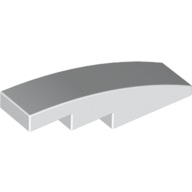 Slope Curved 4 x 1 No Studs [Stud Holder with Symmetric Ridges]