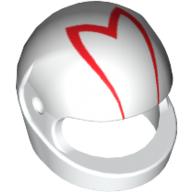 Helmet, Standard with Red 'M' Print