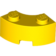 Image of part Brick Round Corner 2 x 2 Macaroni with Stud Notch and Reinforced Underside [New Style]