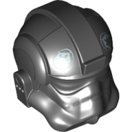 Helmet AT-AT / Tie Pilot, Silver Imperial Pilot Logo Print
