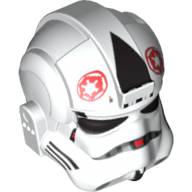 Helmet AT-AT / Tie Pilot, Red Imperial Logo Print