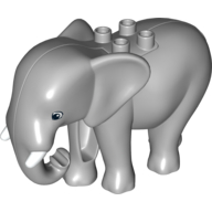 Duplo Animal Elephant, Adult, Stationary Head with Molded Tusks