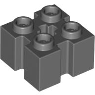Image of part Brick Special 2 x 2 with Grooves and Axle Hole