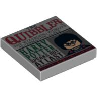 Tile 2 x 2 with Newspaper 'THE QUIBBLER' Print