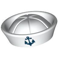 Hat Sailor with Anchor Print