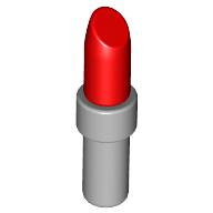Lipstick with Light Bluish Gray Handle