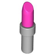 Lipstick with Light Bluish Gray Handle