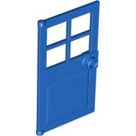 Image of part Door 1 x 4 x 6 with 4 Panes and Stud Handle