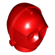 Minifig Head Special, Protocol Droid (C-3PO) [Plain]