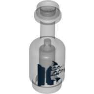 Equipment Bottle with Black Sailing Ship Print