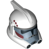 Helmet ARC Clone Trooper with Dark Red and Dark Bluish Gray Print