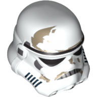 Helmet Stormtrooper, Dotted Mouth and Dirt Stains Print