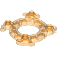LEGO part Ring 4 x 4 with 2 x 2 Hole and 2 Intertwined Snakes [Plain]