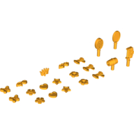 LEGO part Equipment Hair Accessory Kit [Complete Set]