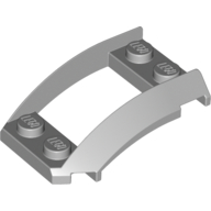 Wheel Arch, Wedge 4 x 3 Open with Cutout and Four Studs