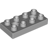 Duplo Plate 2 x 4 with 2 Holes with Locking Ridges