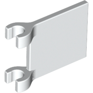 Flag 2 x 2 Square, Flat Clip Edge [Thick Clips]