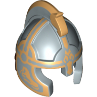 Helmet with Cheek Protection and Horsehead Comb (Rohan Style) with Eomer Print