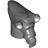 Minifig Head Special, Geonosian with Gray Eyes Print