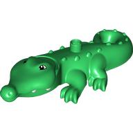 Duplo Animal Alligator Type 3 - Mouth Opens, Wide Snout